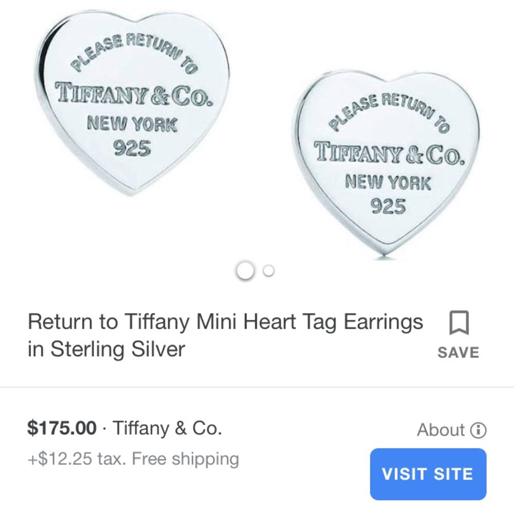 Tiffany & Co Mini Heart Studs